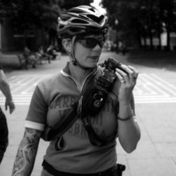 leah on bike